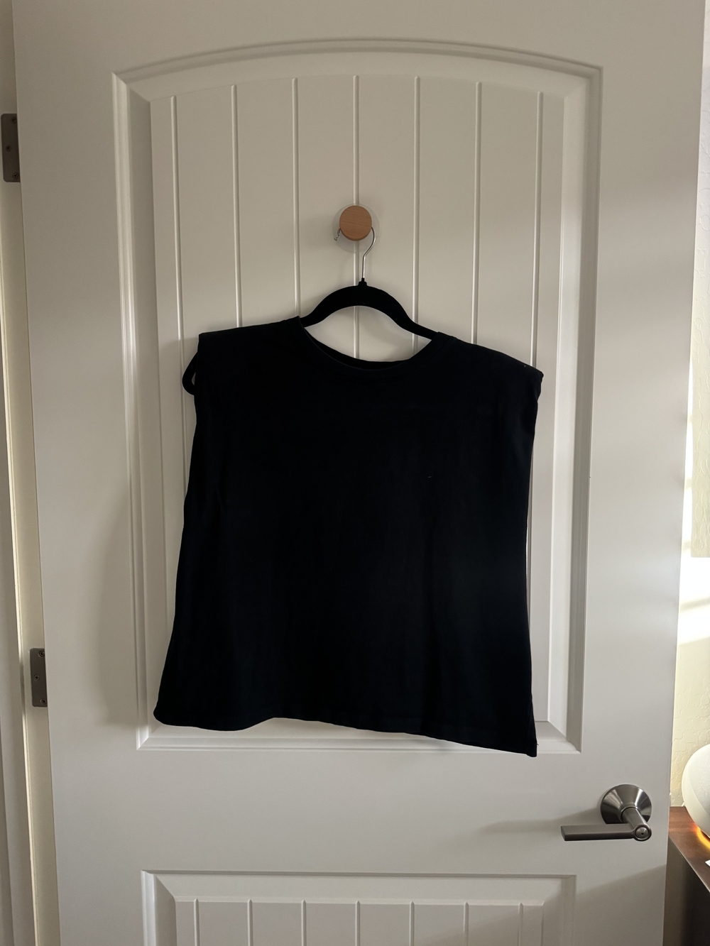Zara Black Sleeveless Tank Top Padded